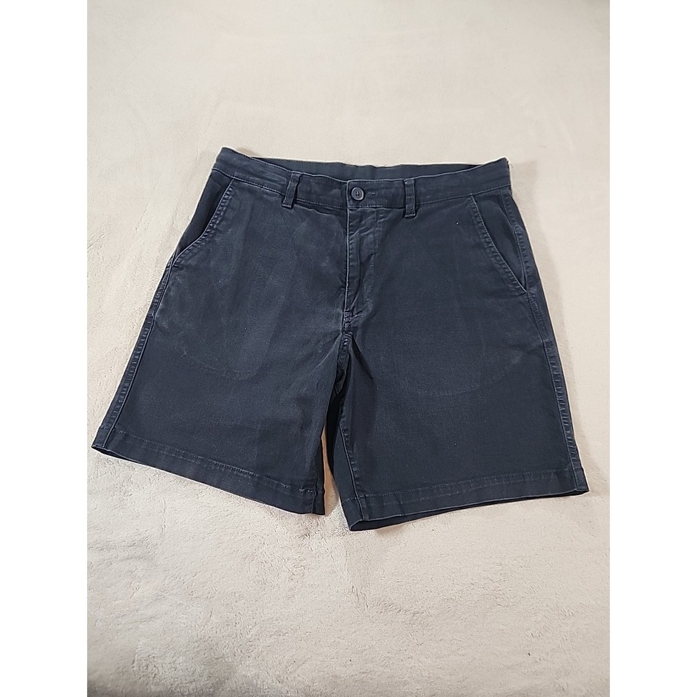 H&M‎ Womens Navy Reg Fit Shorts 7" Inseam Size 14